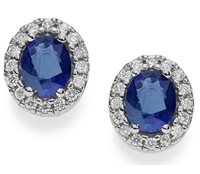 Earrings Donna Oro Woman Classici in White Gold Zaffiro DCOZ7409.020